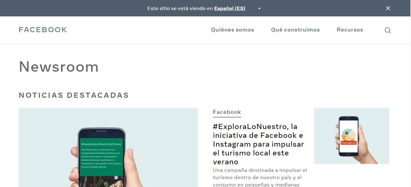 40 grandes marcas que usan WordPress sitio web wordpress de facebook